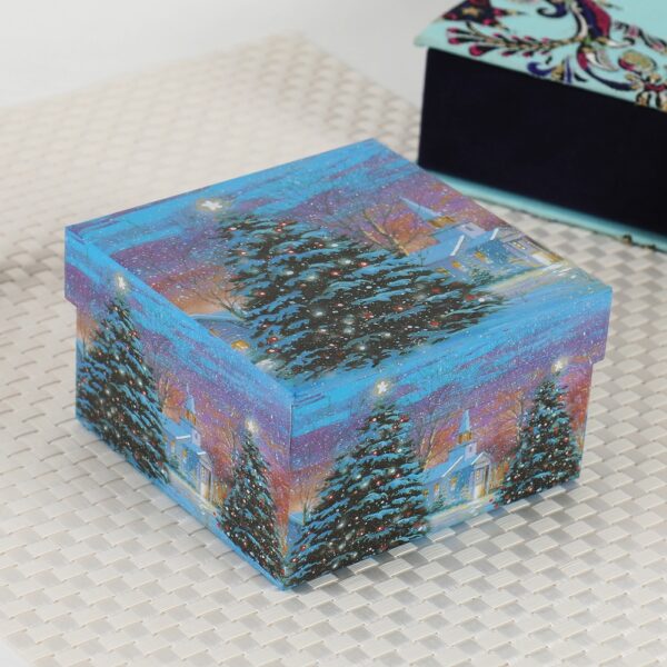 Colorful Designed Xmas Cake Boxes