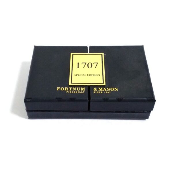 Black open-door design perfume box