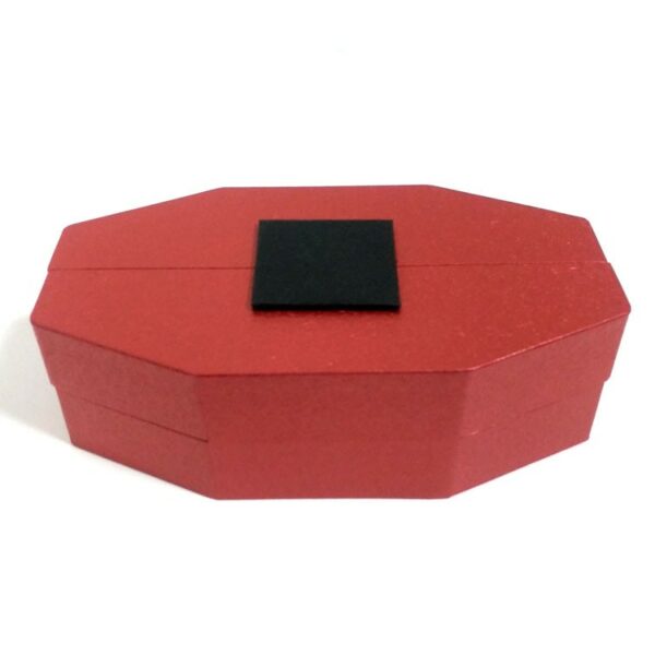 Red open-door design perfume box